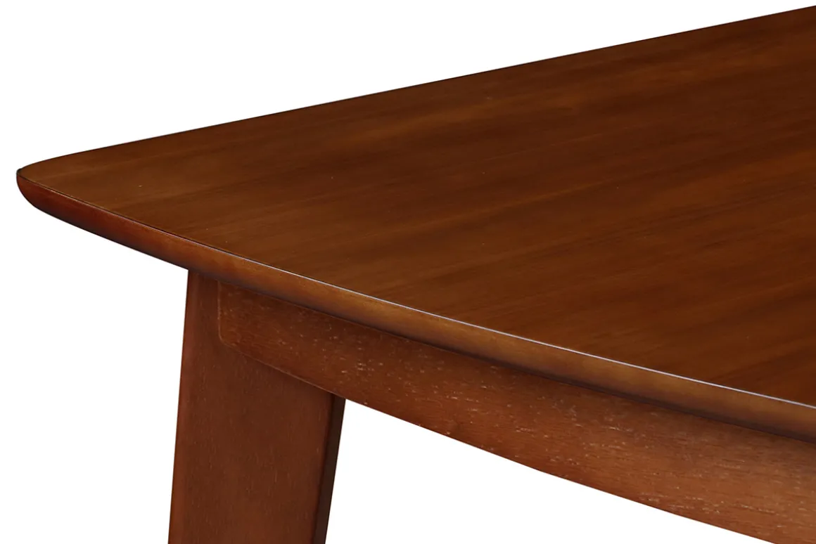 Shop Miliboo Mesa de comedor extensible nórdica nogal L150-200 LEENA