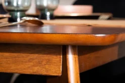 Shop Miliboo Mesa de comedor extensible nórdica nogal L150-200 LEENA