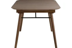 Clearance Miliboo Mesa de comedor extensible nogal L150-180 cm SHELDON