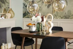 Clearance Miliboo Mesa de comedor extensible nogal L150-180 cm SHELDON
