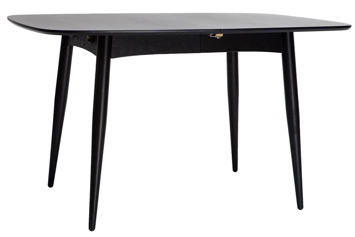 Cheap Miliboo Mesa de comedor extensible madera negra L130-160 cm NORDECO