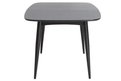 Cheap Miliboo Mesa de comedor extensible madera negra L130-160 cm NORDECO