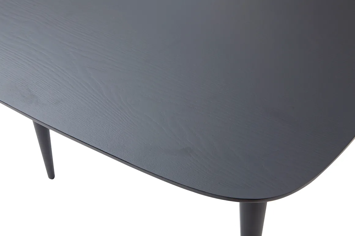 Cheap Miliboo Mesa de comedor extensible madera negra L130-160 cm NORDECO