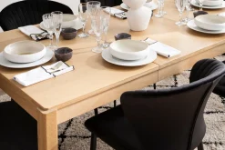 Discount Miliboo Mesa de comedor extensible acabado roble L125-238 cm AGALI