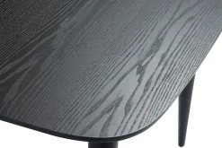 Outlet Miliboo Mesa de comedor extensible negra L90-130 cm NORDECO