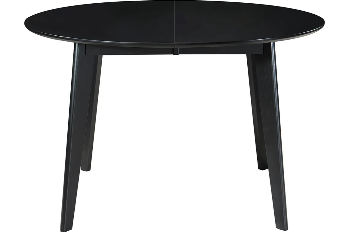 Cheap Miliboo Mesa de comedor extensible redonda negra L120-150 cm LEENA