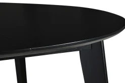Cheap Miliboo Mesa de comedor extensible redonda negra L120-150 cm LEENA
