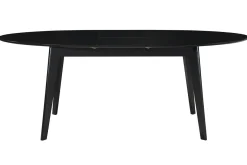 Flash Sale Miliboo Mesa de comedor extensible negra L160-200 cm MARIK