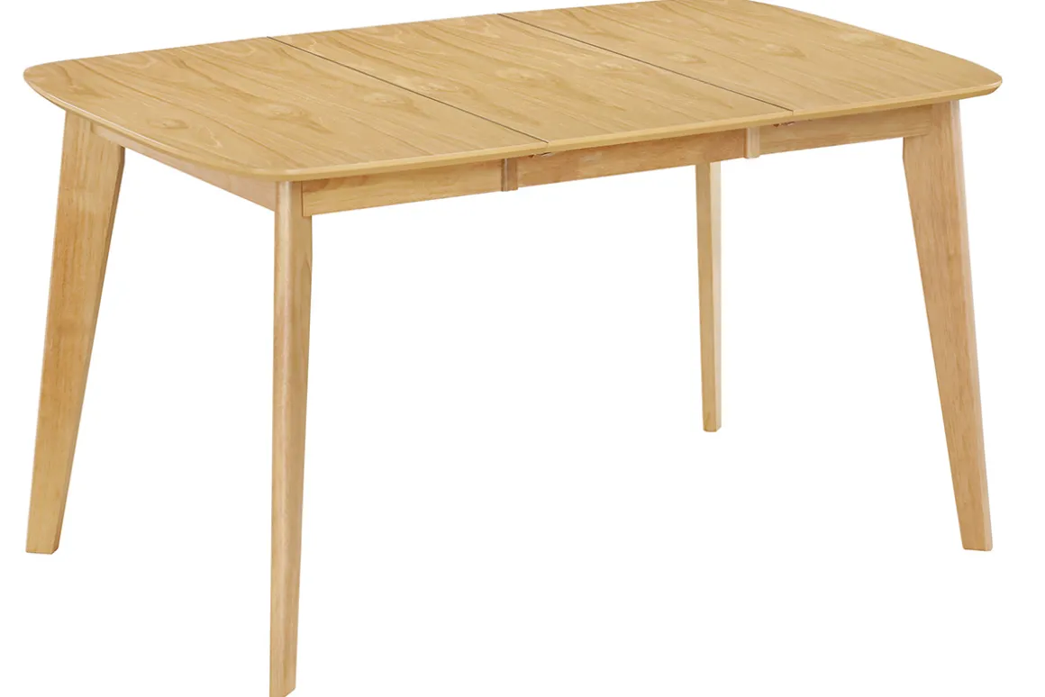 Outlet Miliboo Mesa de comedor extensible nórdica en madera clara L90-130 LEENA