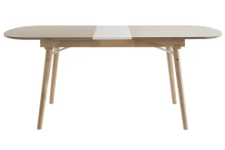 Discount Miliboo Mesa de comedor extensible en madera clara L150-180 cm SHELDON