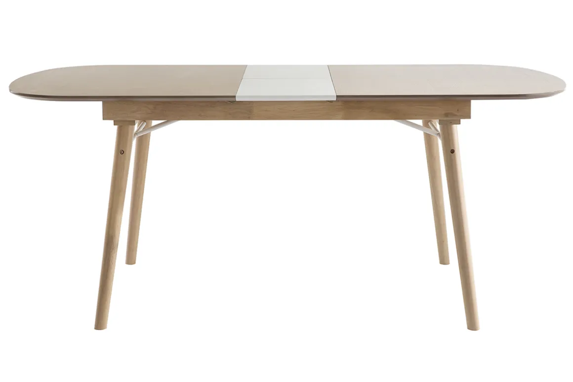 Discount Miliboo Mesa de comedor extensible en madera clara L150-180 cm SHELDON