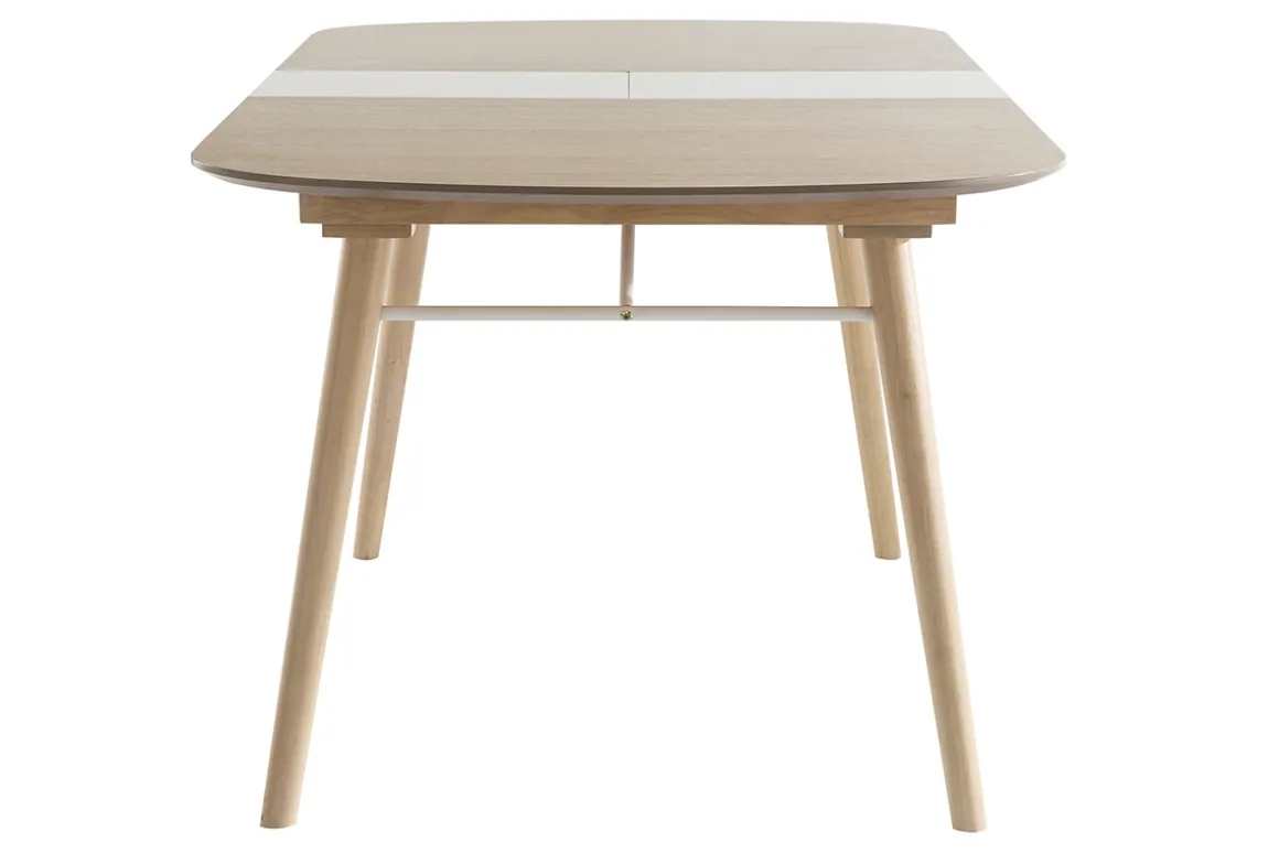 Discount Miliboo Mesa de comedor extensible en madera clara L150-180 cm SHELDON
