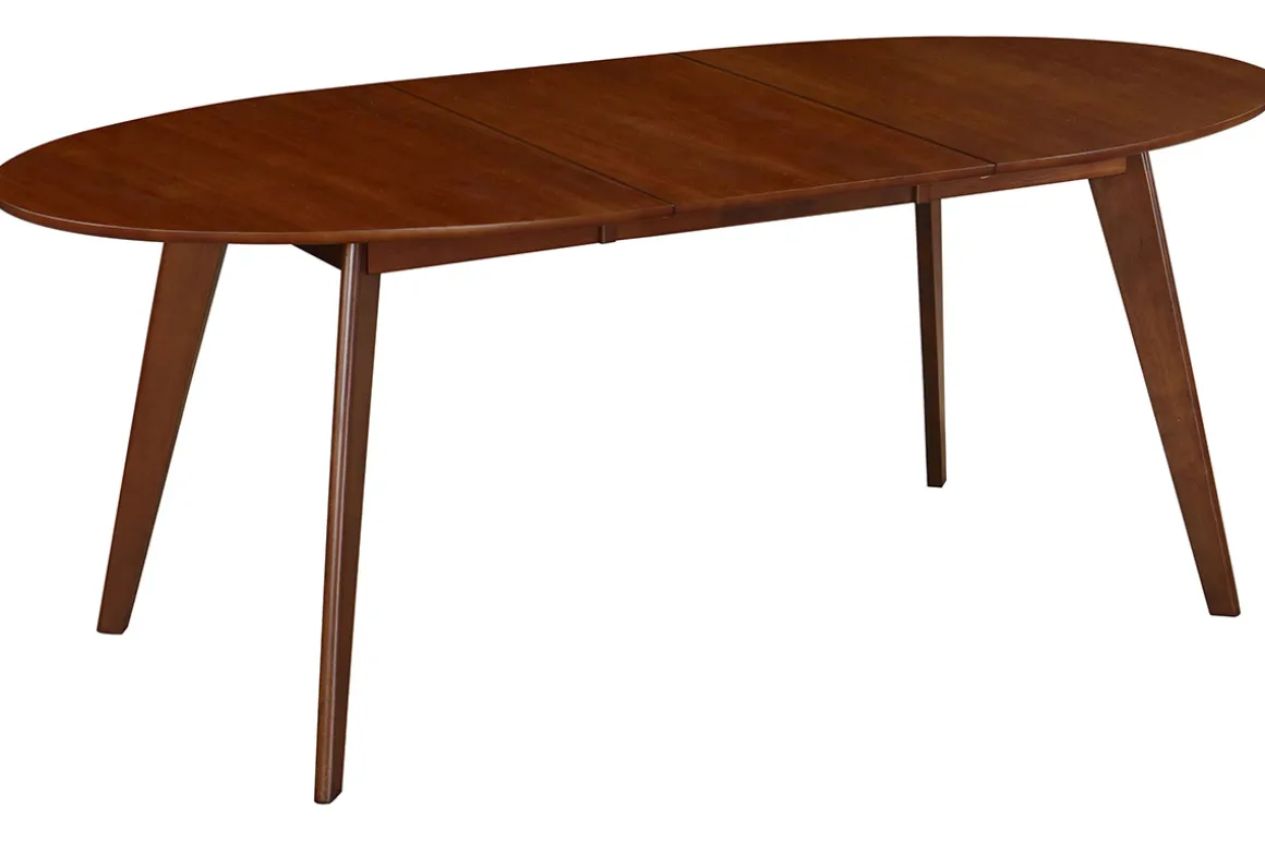 New Miliboo Mesa de comedor extensible diseño nogal L150-200 MARIK
