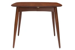 Clearance Miliboo Mesa de comedor extensible nogal L90-130 cm NORDECO