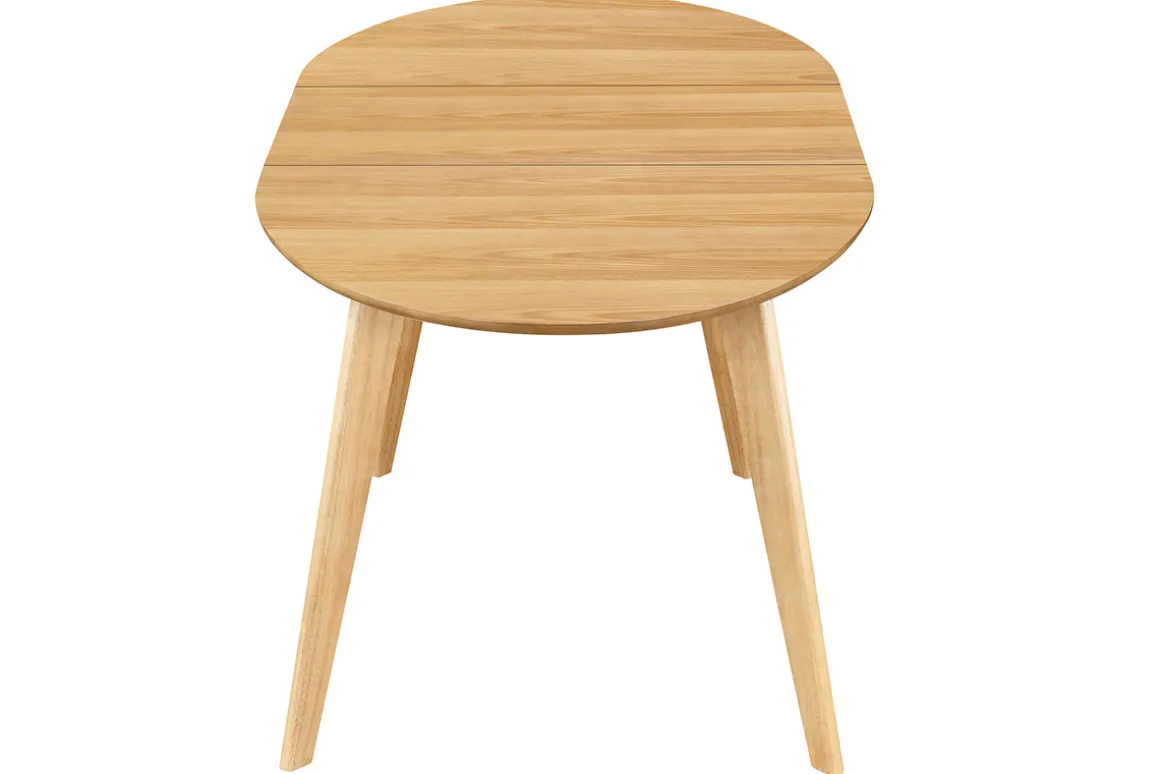 Store Miliboo Mesa de comedor extensible diseño roble L150-200 MARIK
