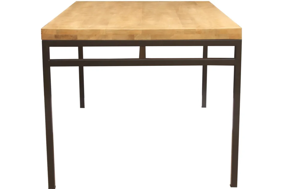 Best Miliboo Mesa de comedor industrial mango bruto y metal L160 YPSTER