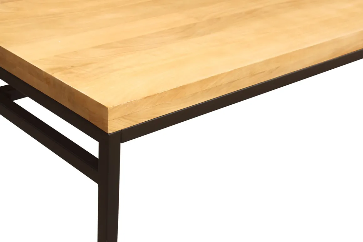 Best Miliboo Mesa de comedor industrial mango bruto y metal L160 YPSTER