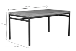 Best Miliboo Mesa de comedor industrial mango bruto y metal L160 YPSTER