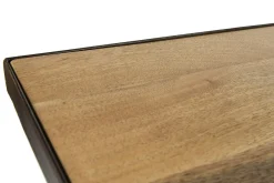 Best Miliboo Mesa de comedor industrial rectangular madera metal L160 ATELIER