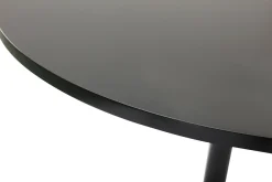 Cheap Miliboo Mesa de comedor moderna redonda negra D90 CALISTA