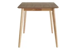 New Miliboo Mesa de comedor nórdica con acabado fresno 120 cm ELION