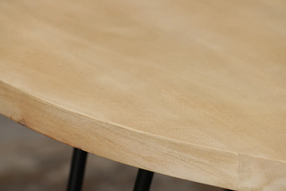 New Miliboo Mesa de comedor oval en mango macizo L160 x l90 cm VIBES