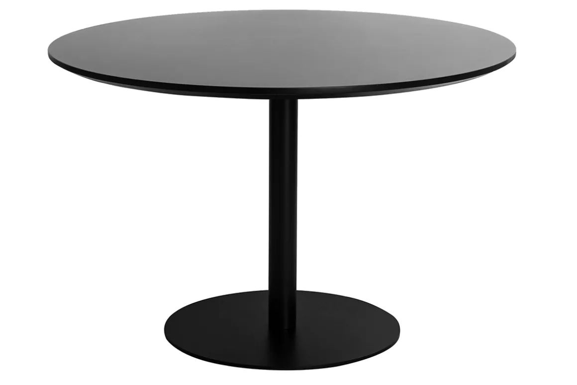 Flash Sale Miliboo Mesa de comedor ovalada de diseño negra 170 cm HALIA