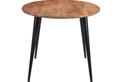 Hot Miliboo Mesa de comedor ovalada de madera de acacia maciza y metal 160 cm OBALI