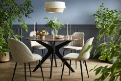 Online Miliboo Mesa de comedor ovalada de diseño en nogal 160 cm DIELLI