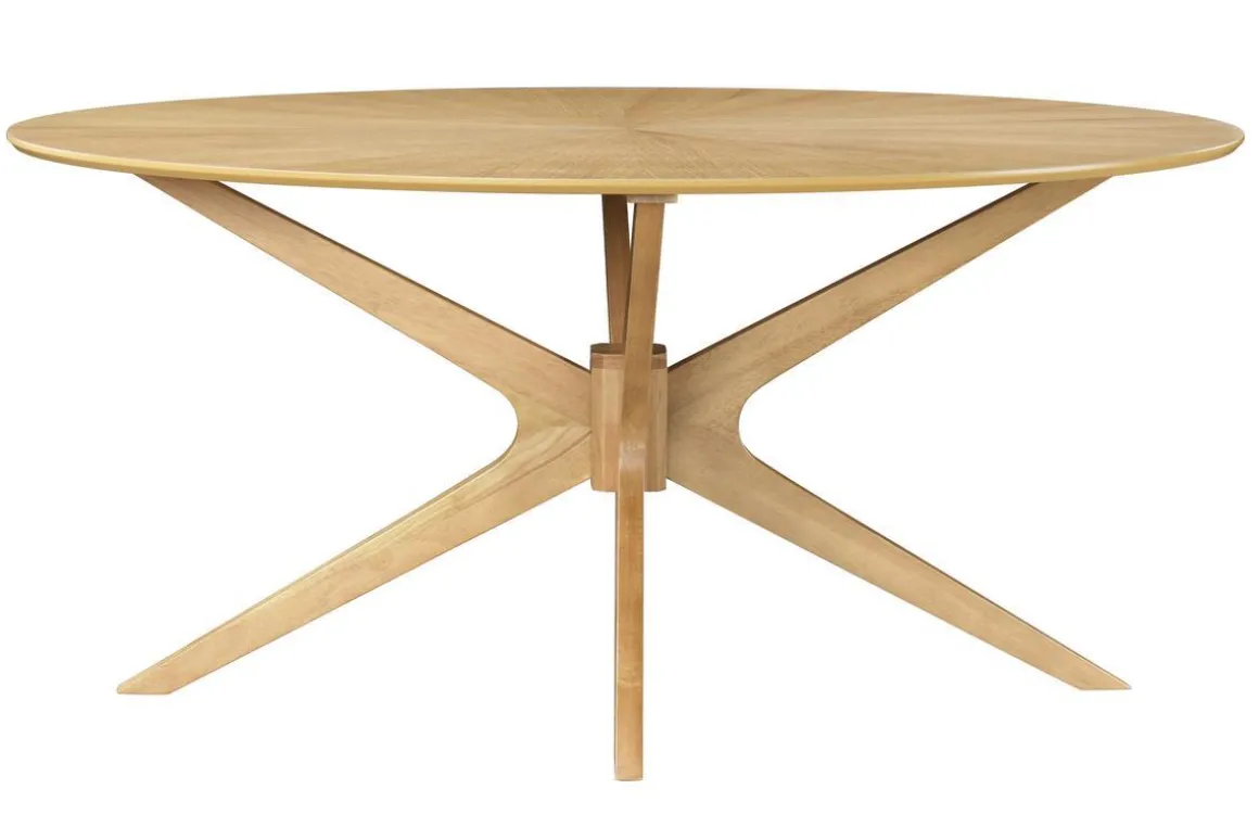 Flash Sale Miliboo Mesa de comedor ovalada de diseño en roble 160 cm DIELLI
