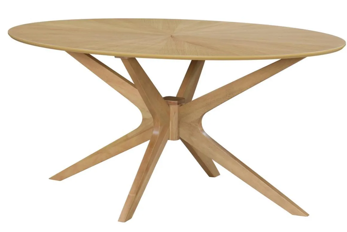 Flash Sale Miliboo Mesa de comedor ovalada de diseño en roble 160 cm DIELLI