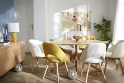 Flash Sale Miliboo Mesa de comedor ovalada de diseño en roble 160 cm DIELLI