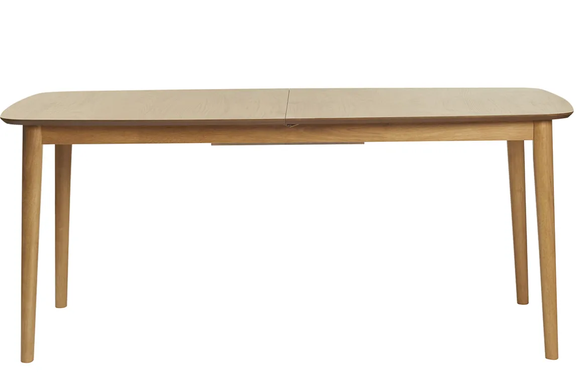 Clearance Miliboo Mesa de comedor rectangular extensible de madera de roble claro 180-220 cm EGO