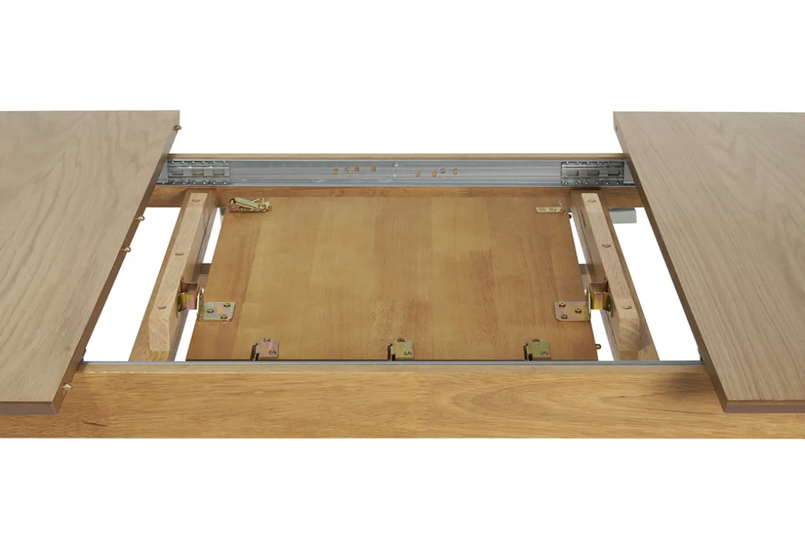 Clearance Miliboo Mesa de comedor rectangular extensible de madera de roble claro 180-220 cm EGO