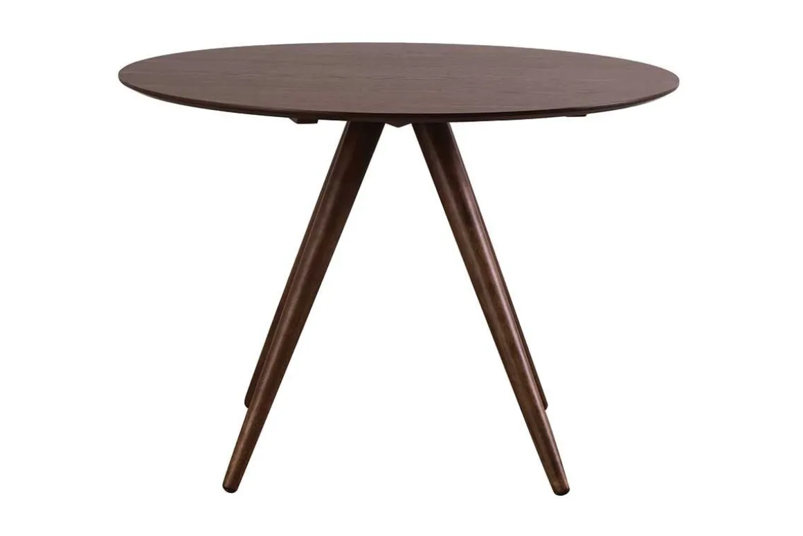 Hot Miliboo Mesa de comedor redonda diseño nogal D106 WALFORD