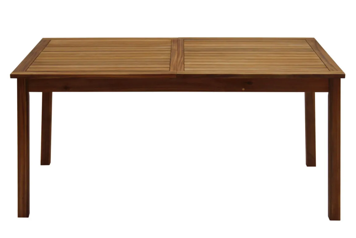 Cheap Miliboo Mesa de jardín extensible de madera maciza 160-210 cm MAYEL