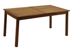 Cheap Miliboo Mesa de jardín extensible de madera maciza 160-210 cm MAYEL