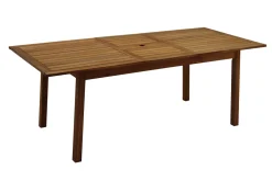 Cheap Miliboo Mesa de jardín extensible de madera maciza 160-210 cm MAYEL