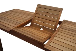 Cheap Miliboo Mesa de jardín extensible de madera maciza 160-210 cm MAYEL