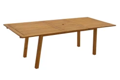 New Miliboo Mesa de jardín extensible de madera maciza 180-240 cm MAYEL