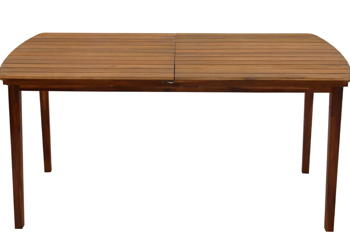Discount Miliboo Mesa de jardín extensible de acacia maciza 4/8 personas CANOPEE
