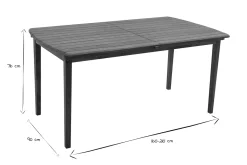 Discount Miliboo Mesa de jardín extensible de acacia maciza 4/8 personas CANOPEE