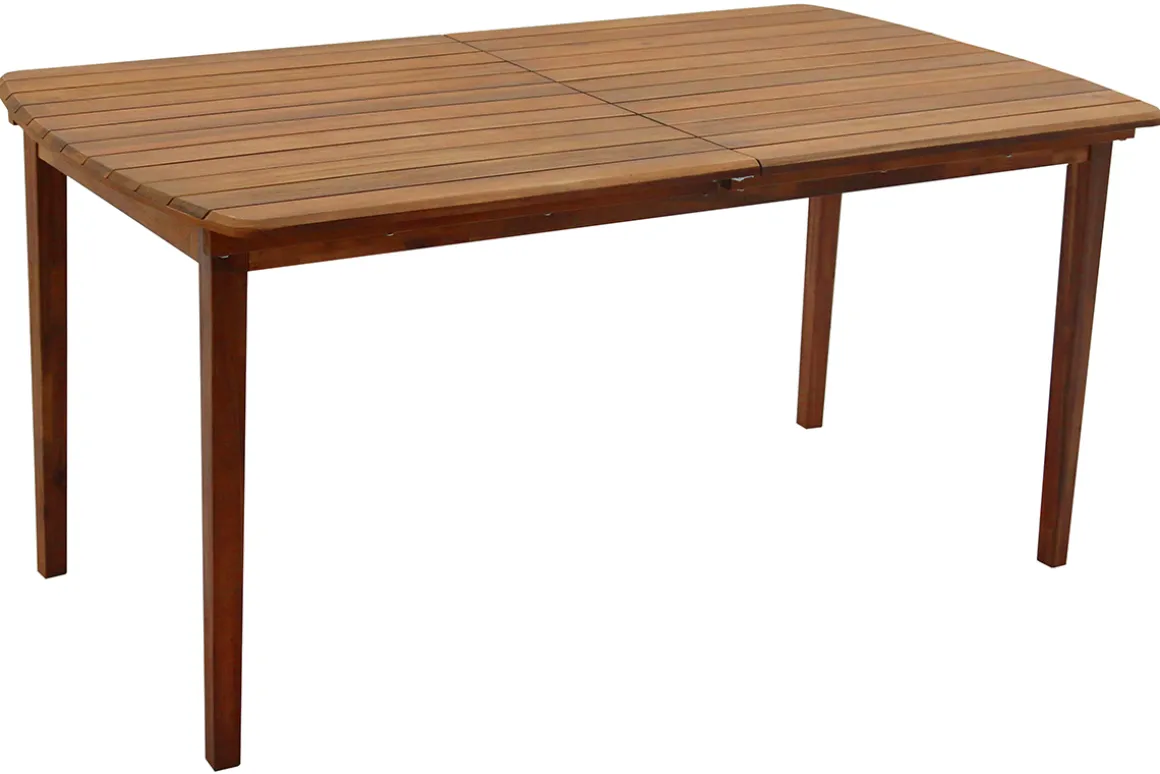 Discount Miliboo Mesa de jardín extensible de acacia maciza 4/8 personas CANOPEE