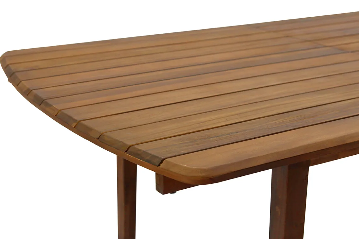 Discount Miliboo Mesa de jardín extensible de acacia maciza 4/8 personas CANOPEE