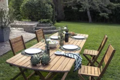 Discount Miliboo Mesa de jardín extensible de acacia maciza 4/8 personas CANOPEE