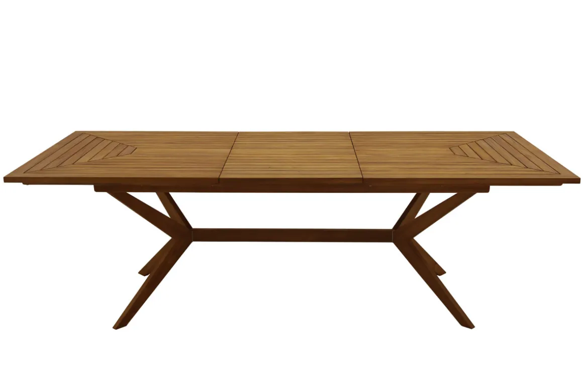 Hot Miliboo Mesa de jardín extensible de madera maciza 180-240 cm SANTO