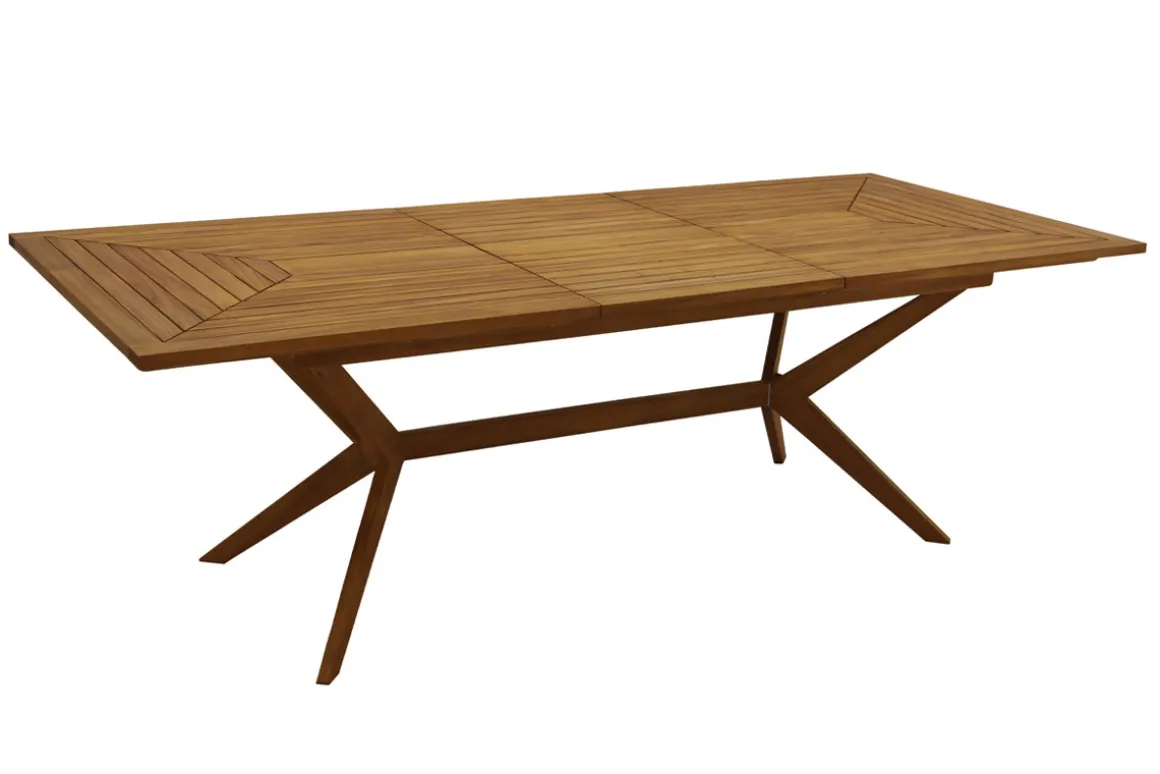 Hot Miliboo Mesa de jardín extensible de madera maciza 180-240 cm SANTO