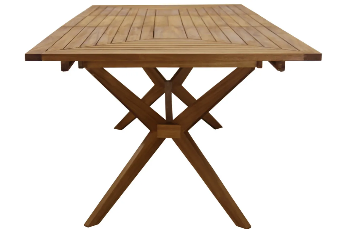 Hot Miliboo Mesa de jardín extensible de madera maciza 180-240 cm SANTO