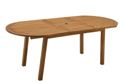 Sale Miliboo Mesa de jardín extensible de madera maciza 160-210 cm MAYEL