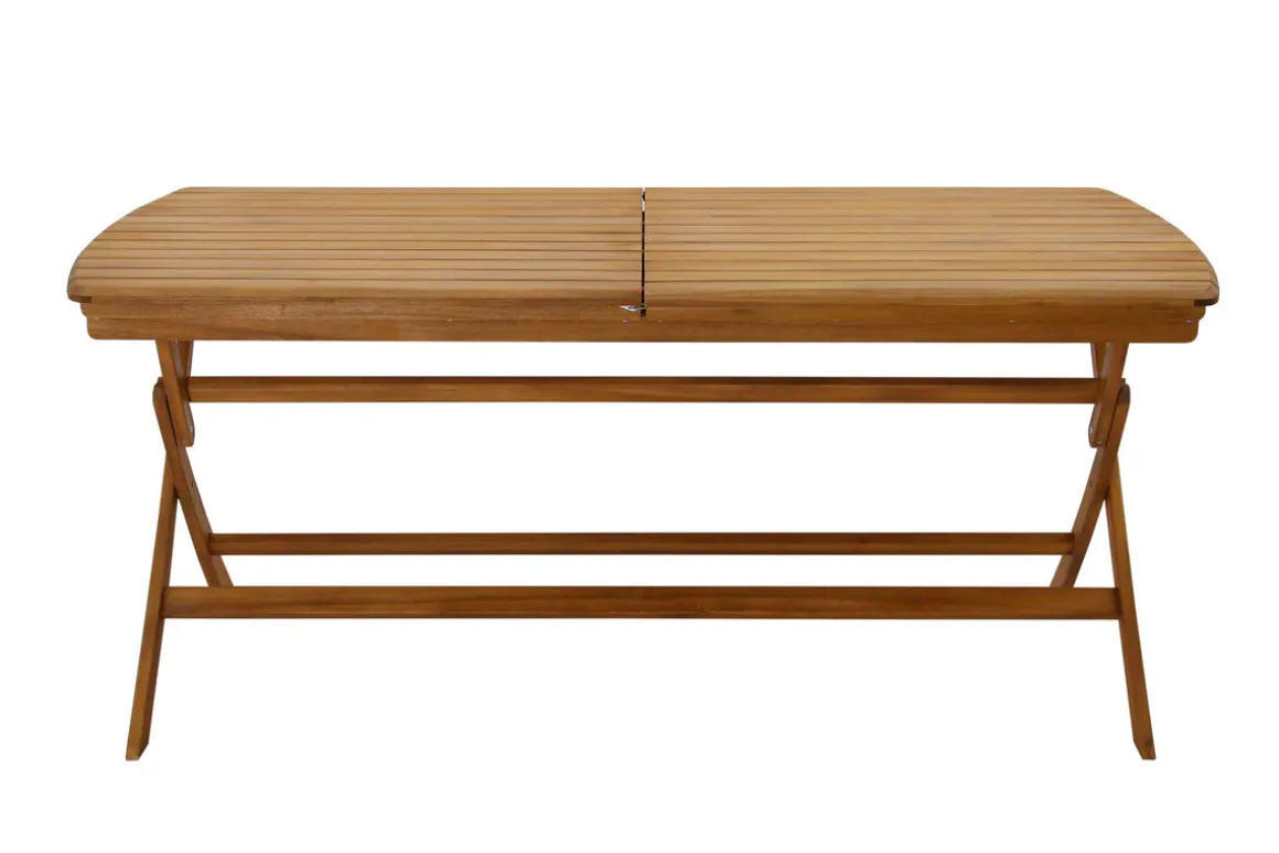 Discount Miliboo Mesa de jardín extensible de madera maciza con extensiones 180-240 cm CANOPEE